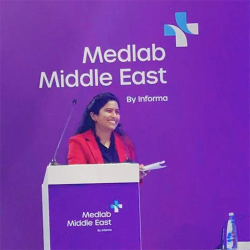Dr. Dheepa Manoharan, Medical Director from QLABS Clinical Laboratory participated in Medlab Middle East 2025.